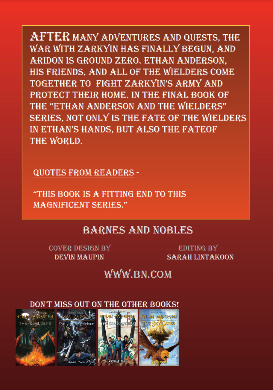 Ethan Anderson and the Rise of Zarkyin - Book 5